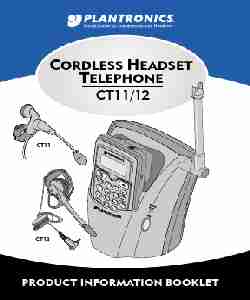 Plantronics Cordless Telephone CT12-page_pdf